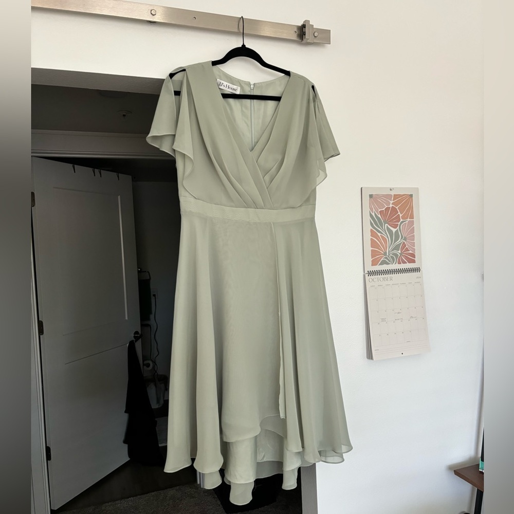 JJ's House Bridesmaid Dress | Color: Celadon | Size 12